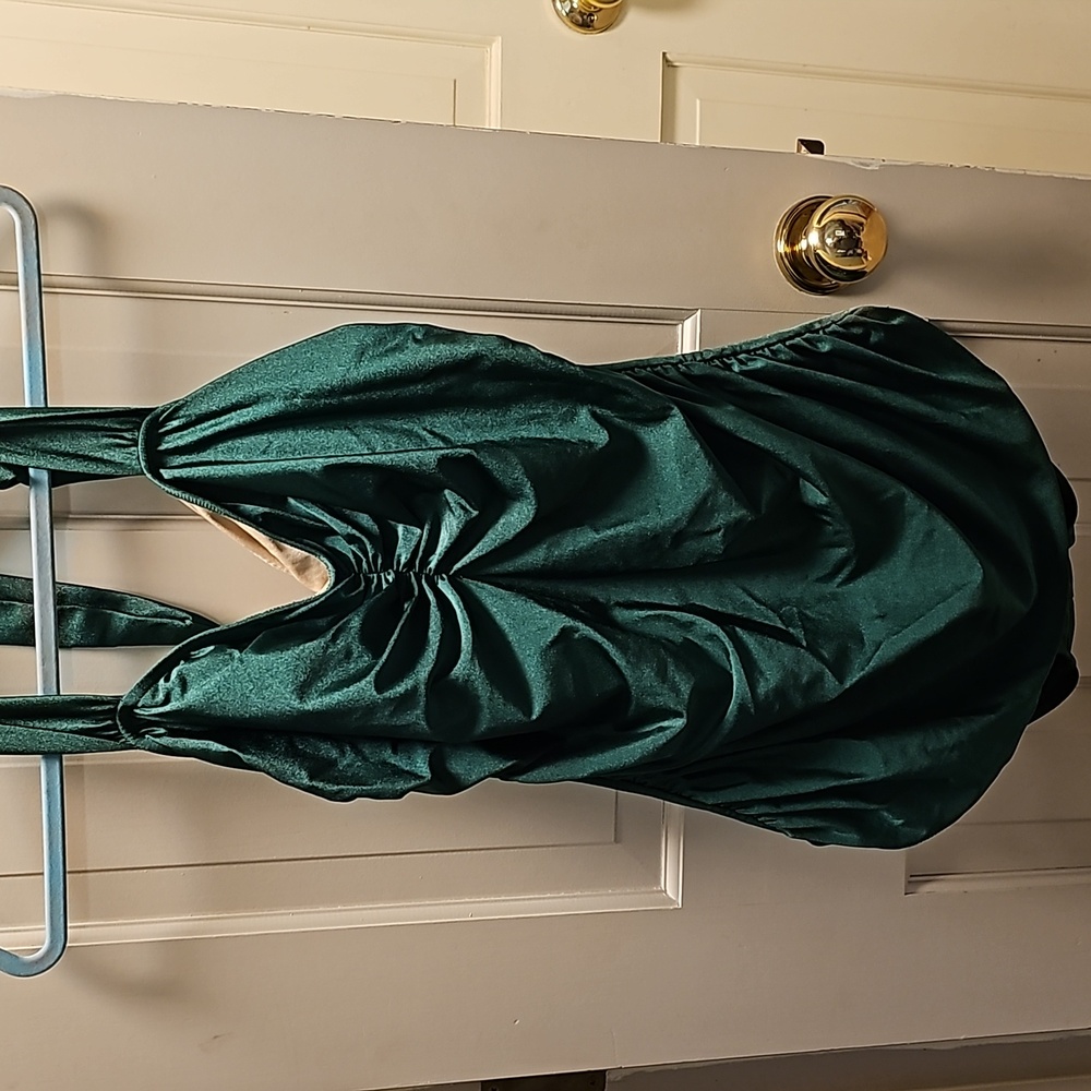 Modcloth emerald green bathing suit.